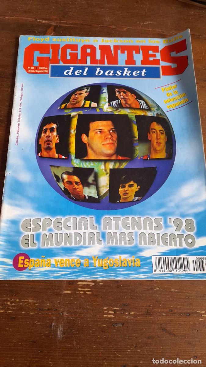Collezionismo sportivo: Revista gigantes Basket 665 España Yugoslavia Ricardo Guillen Angel Palmi Tim Floyd Antonio Bueno