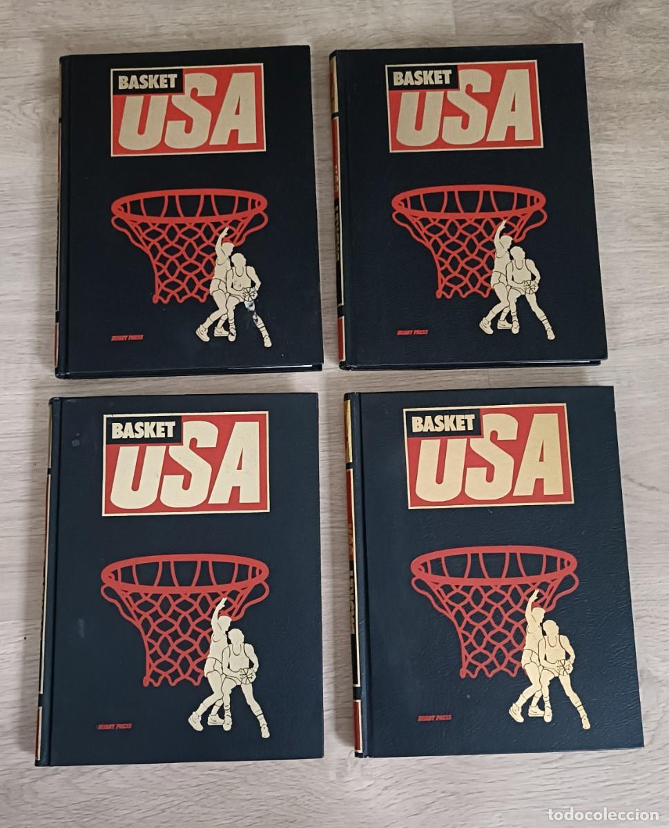 Coleccionismo deportivo: BASKET USA, Completa en 4 Tomos, Hobby Press, 1986, Magic Johnson, Michael Jordan, Larry Bird etc