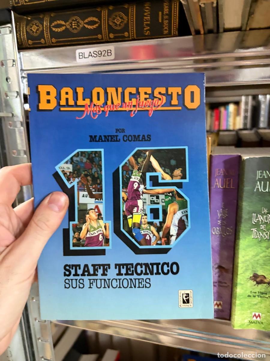 Coleccionismo deportivo: BLAS92B Manel Comas Baloncesto m&aacute;s que un juego 16 Staff t&eacute;cnico: Sus funciones Editorial Gymnos