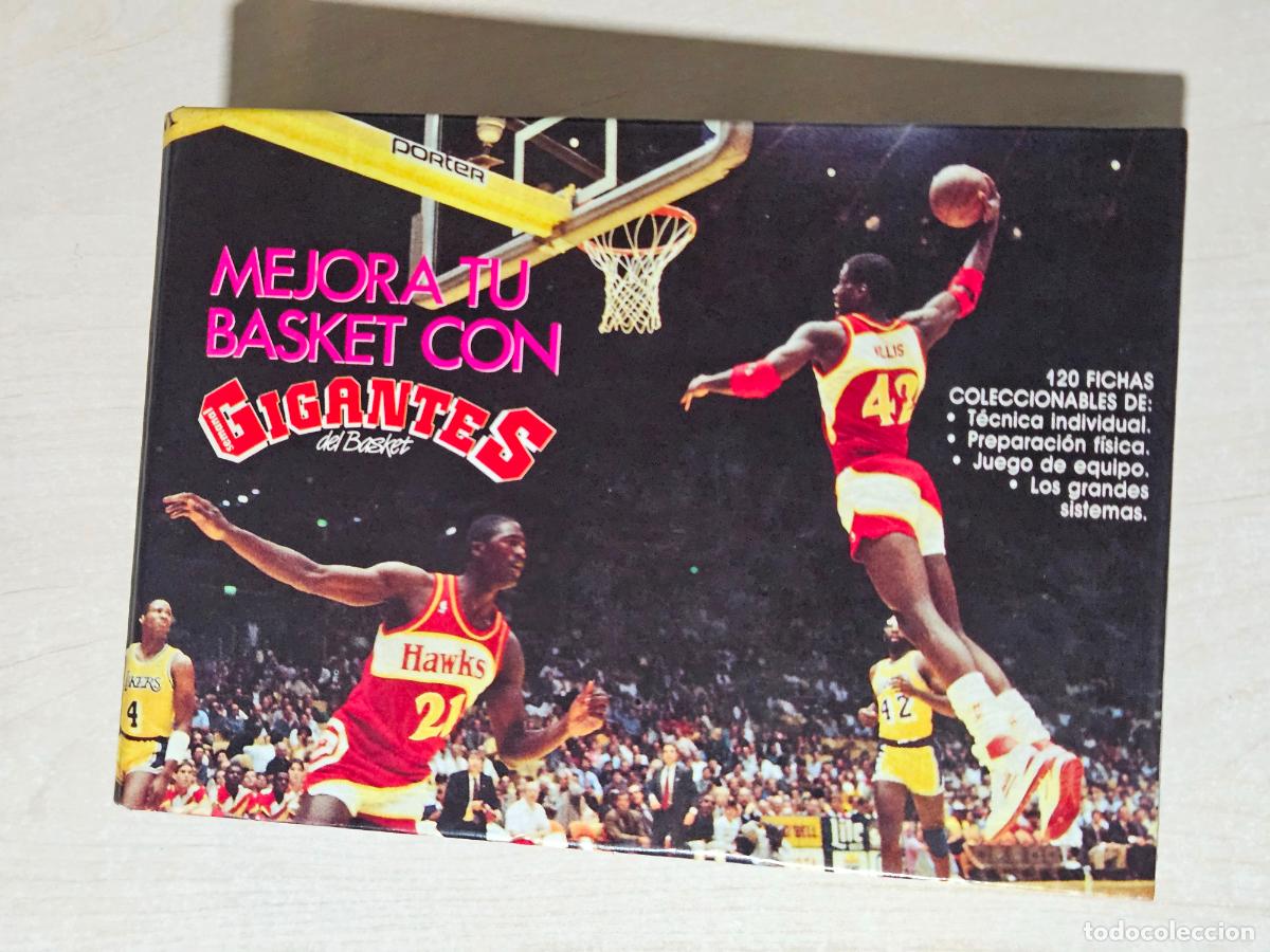 Coleccionismo deportivo: ARCHIVADOR MEJORA TU BASKET CON GIGANTES DEL BASKET - CON 60 DE 120 FICHAS