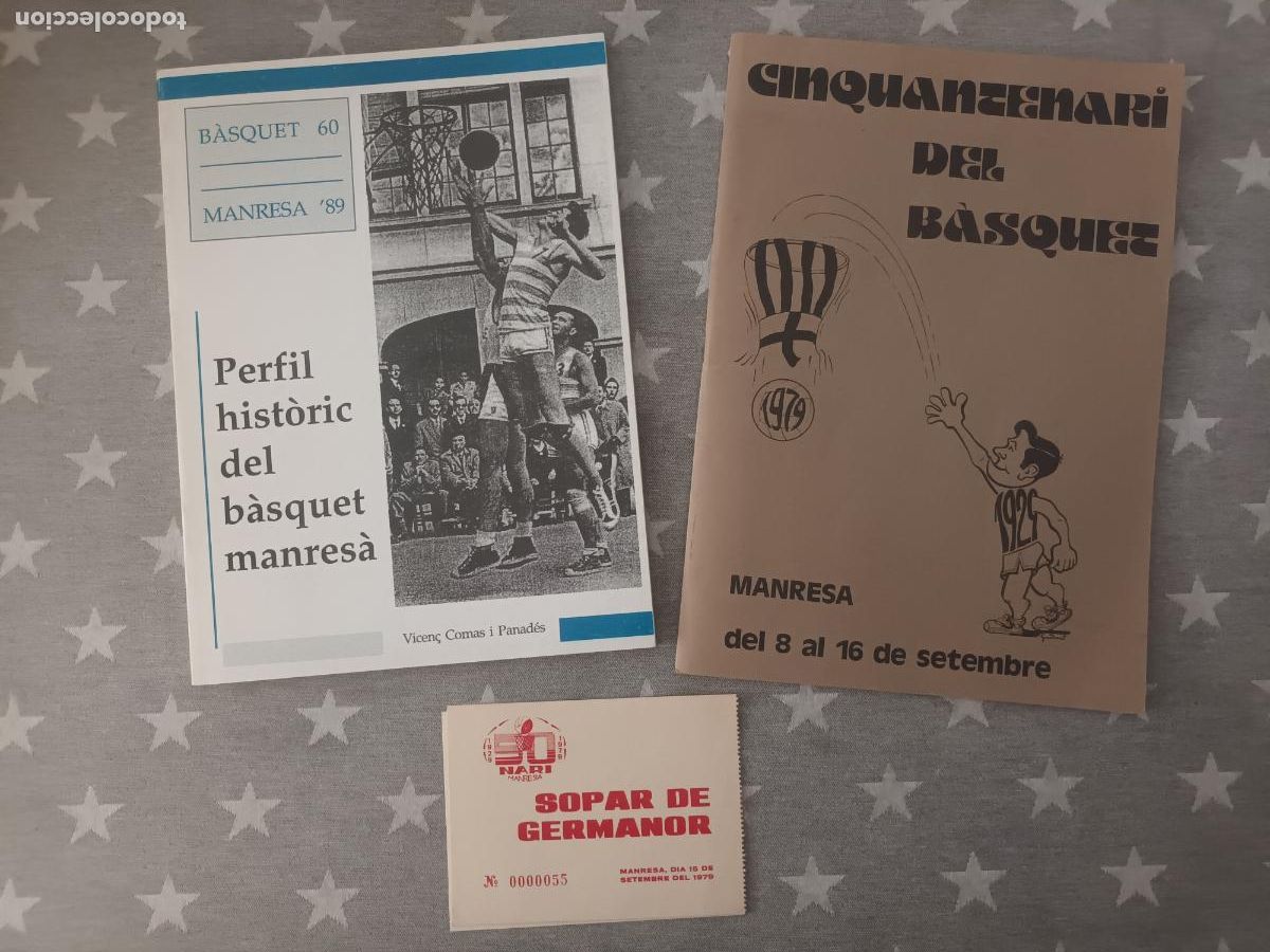 Coleccionismo deportivo: LIBROS. PERFIL HISTORIC DEL B&Agrave;SQUET MANRES&Agrave; Y CINQUANTENARI 1929 1979. BALONCESTO BASKET