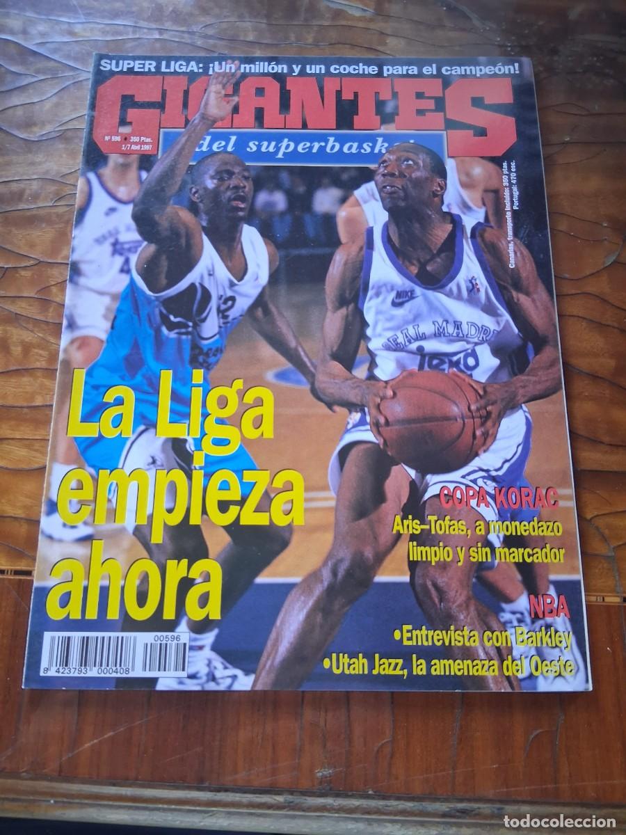 Coleccionismo deportivo: Revista baloncesto GIGANTES basket 596 SUPERBASKET Carlos Jim&eacute;nez Charles Barkley Quique Andreu