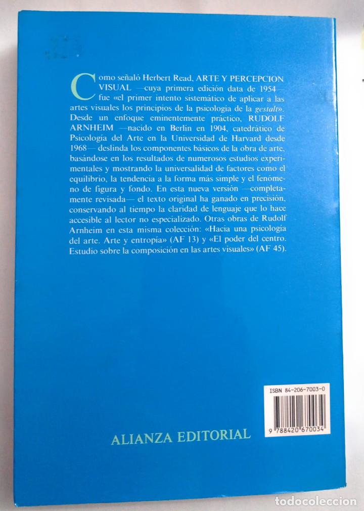 Libros: Arte y percepcion visual Rudolf Arnheim - Foto 2