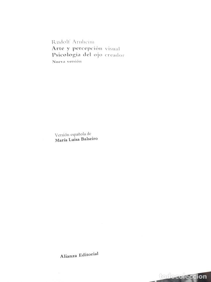 Libros: Arte y percepcion visual Rudolf Arnheim - Foto 5