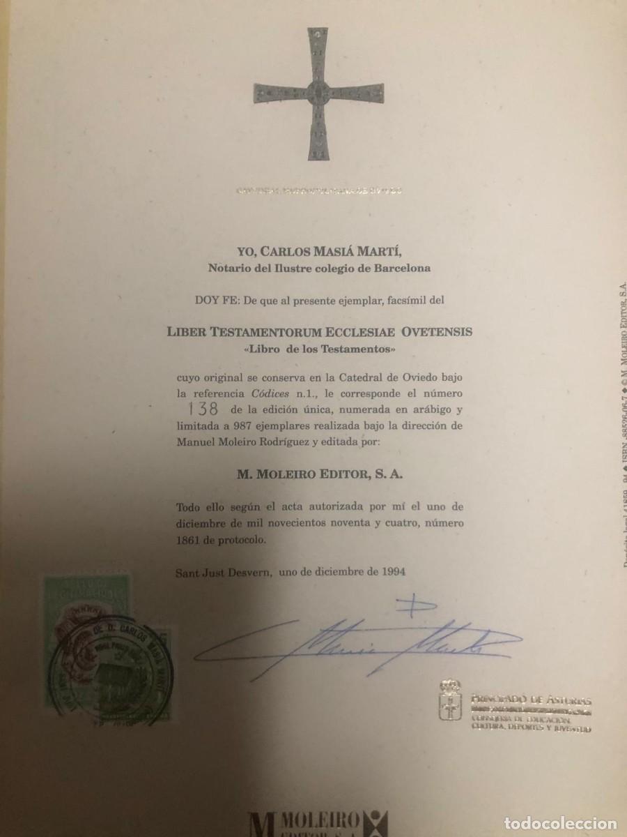 Libros: Libro de los Testamentos facs&iacute;mil Moleiro - Foto 7
