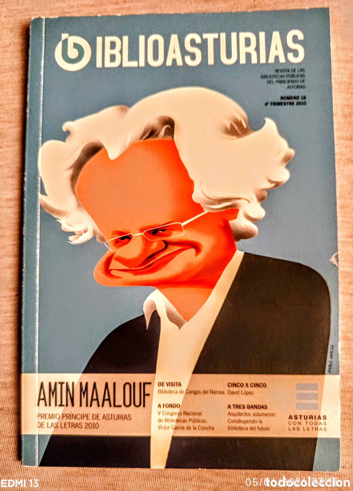 Libros: BIBLIOASTURIAS CON AMIN MAALOUF. PREMIO PREMIO PR&Iacute;NCIPE DE ASTURIAS DE LAS LETRAS 2010