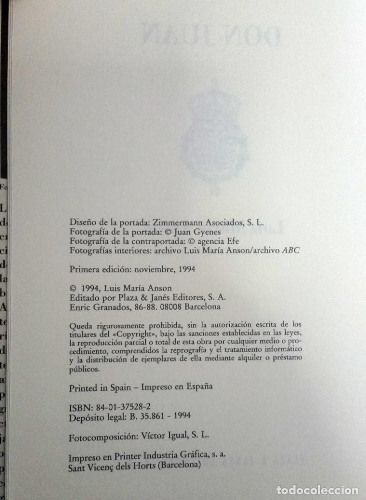 Libros: Don Juan. Luis Mar&iacute;a Anson - Foto 4