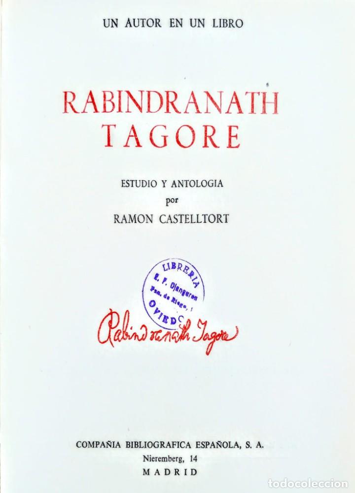 Libros: RABINDRANATH TAGORE. RAMON CASTELTORT - Foto 2