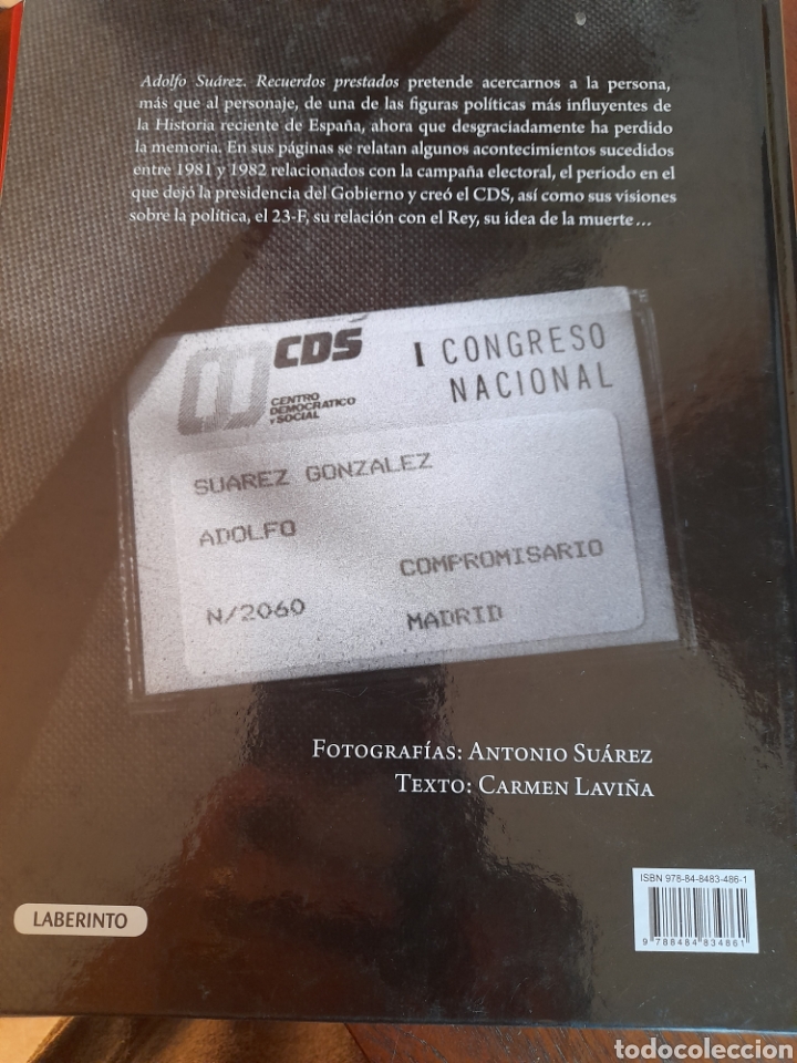 Libros: Adolfo Su&aacute;rez. Recuerdos prestados - Foto 2