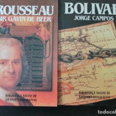 Libros: ROUSSEAU/BOLIVAR (GRANDES BIOGRAFÍAS SALVAT). Lote 321377383