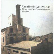 Libros: RAMÓN CAMARERO ORIA : UN NIÑO DE LAS DELICIAS (MEMORIAS. 1922-1939). ZARAGOZA, 2022. Lote 366304491