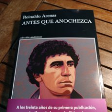 Libros: ANTES QUE ANOCHEZCA REINALDO ARENAS TUSQUETS ANDANZAS NOVIEMBRE 2022