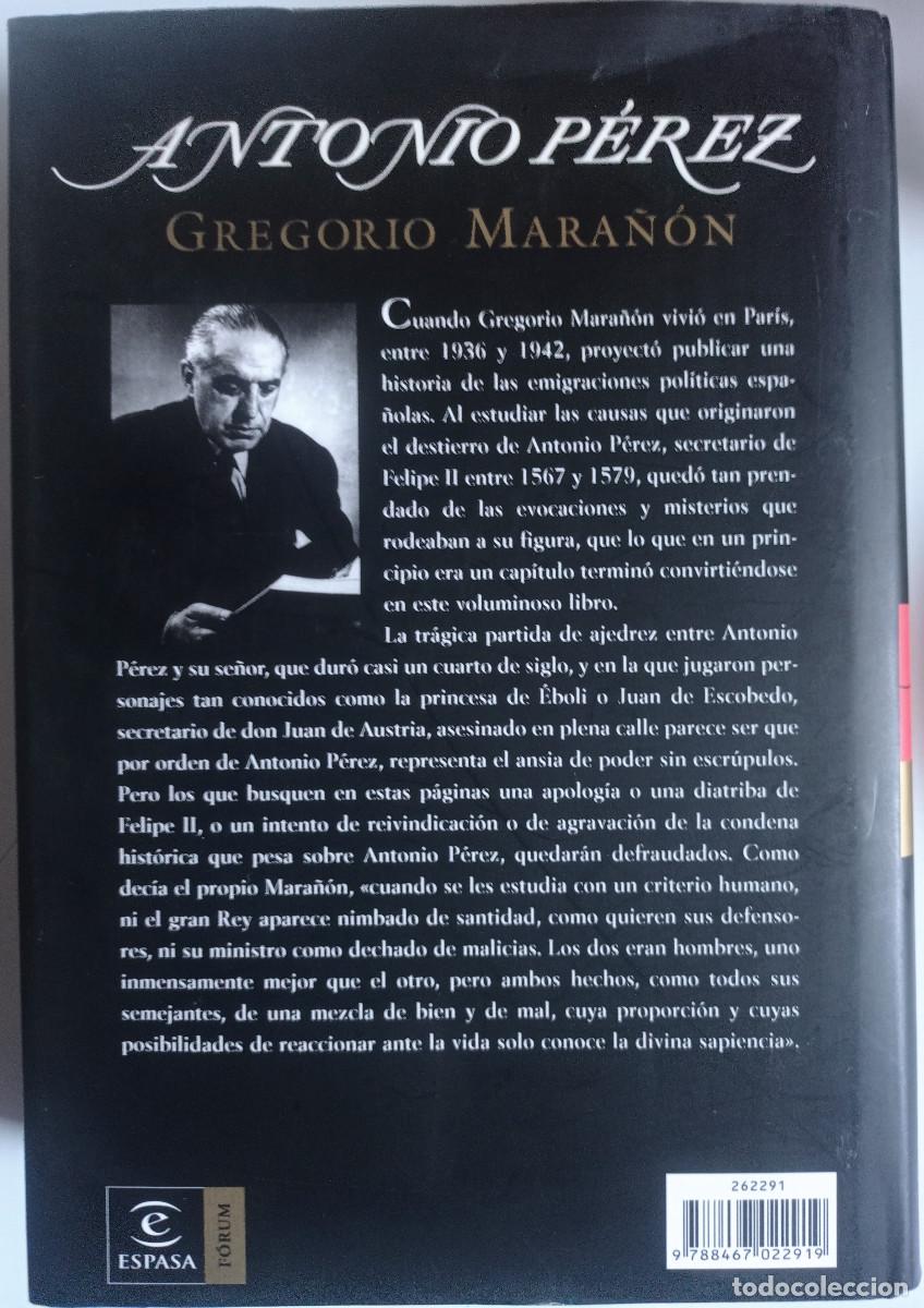 Libros: ANTONIO PEREZ GREGORIO MARA&Ntilde;ON - Foto 2