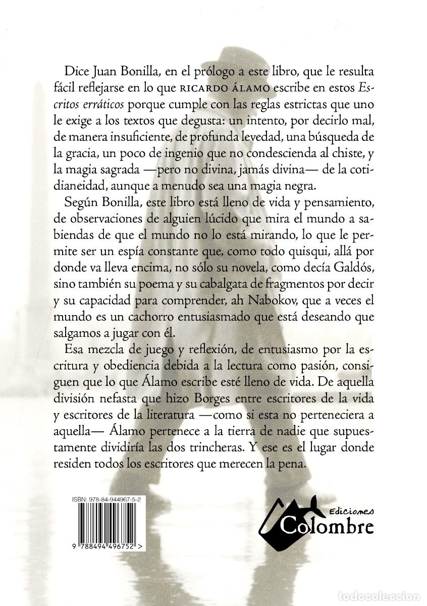 Libros: Escritos err&aacute;ticos - &Aacute;lamo, Ricardo - Foto 2