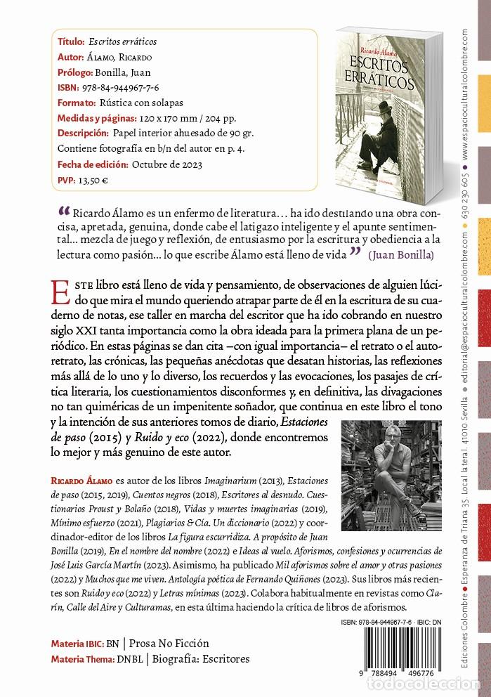 Libros: Escritos err&aacute;ticos - &Aacute;lamo, Ricardo - Foto 5