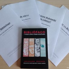 Libros: BIBLIÓFAGO - AUSTER, BUKOWSKI, BRADBURY, SALINGER - EDICIÓN LIMITADA 38/101 - COPIA GUION DEDICADO