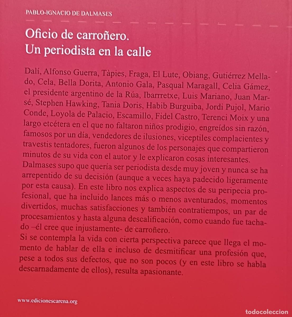 Libros: Oficio de carro&ntilde;ero. Pablo-Ignacio de Dalmases. - Foto 2