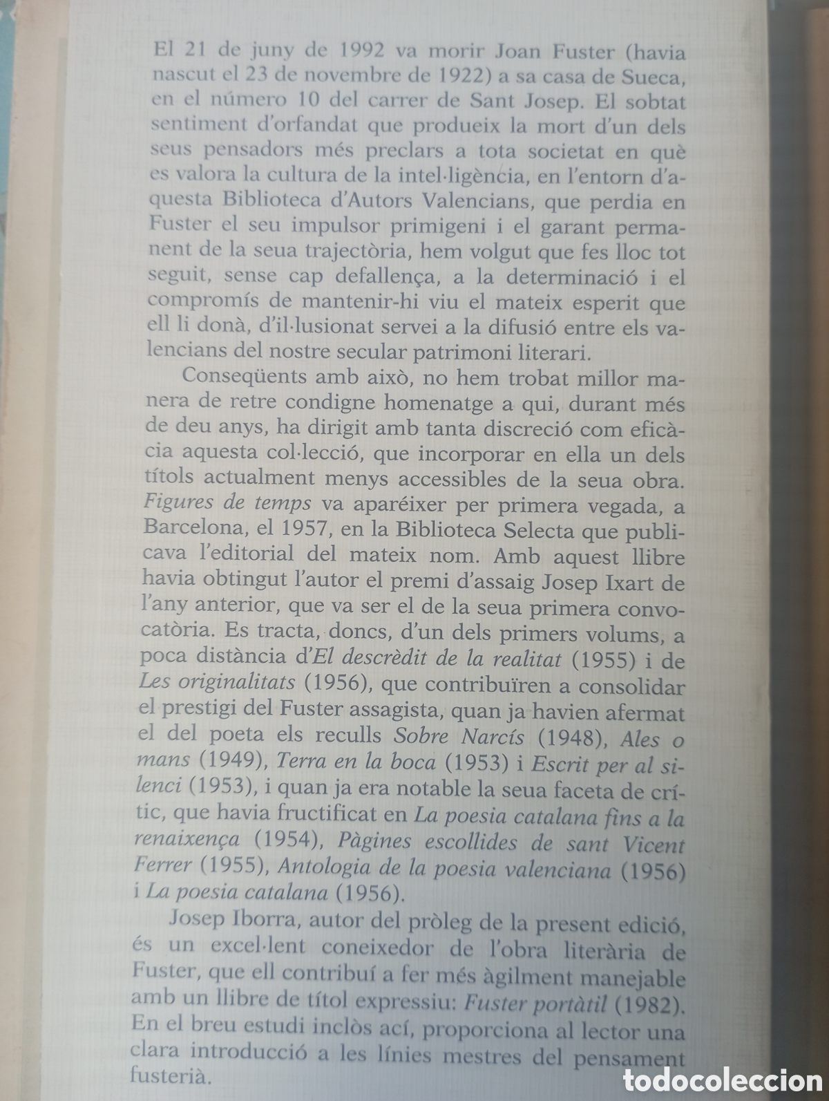 Libros: Joan Fuster. Figures de temps - Foto 2