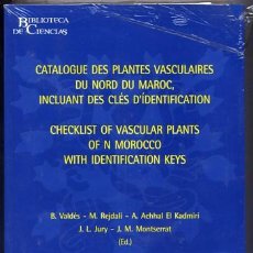 Libros: CATALOGUE DES PLANTES VASCULAIRES DU NORD DU MAROC, INCLUANT DES CLÉS D´IDENTIFICATION. 2 VOL. 2002.. Lote 150077178