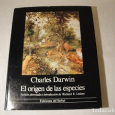 Libri: EL ORIGEN DE LAS ESPECIES. AUTOR: CHARLES DARWIN. 1ª EDICIÓN 1983. EDICIONES SERBAL. NUEVO.