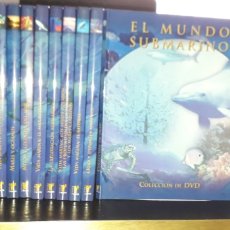 Libros: EL MUNDO SUBMARINO. 10 TOMOS + CARPETA CON 6 DVDS. Lote 326324603