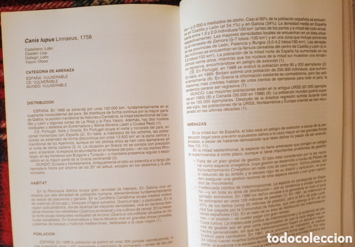 Libros: LIBRO ROJO DE LOS VERTEBRADOS DE ESPA&Ntilde;A - Foto 10