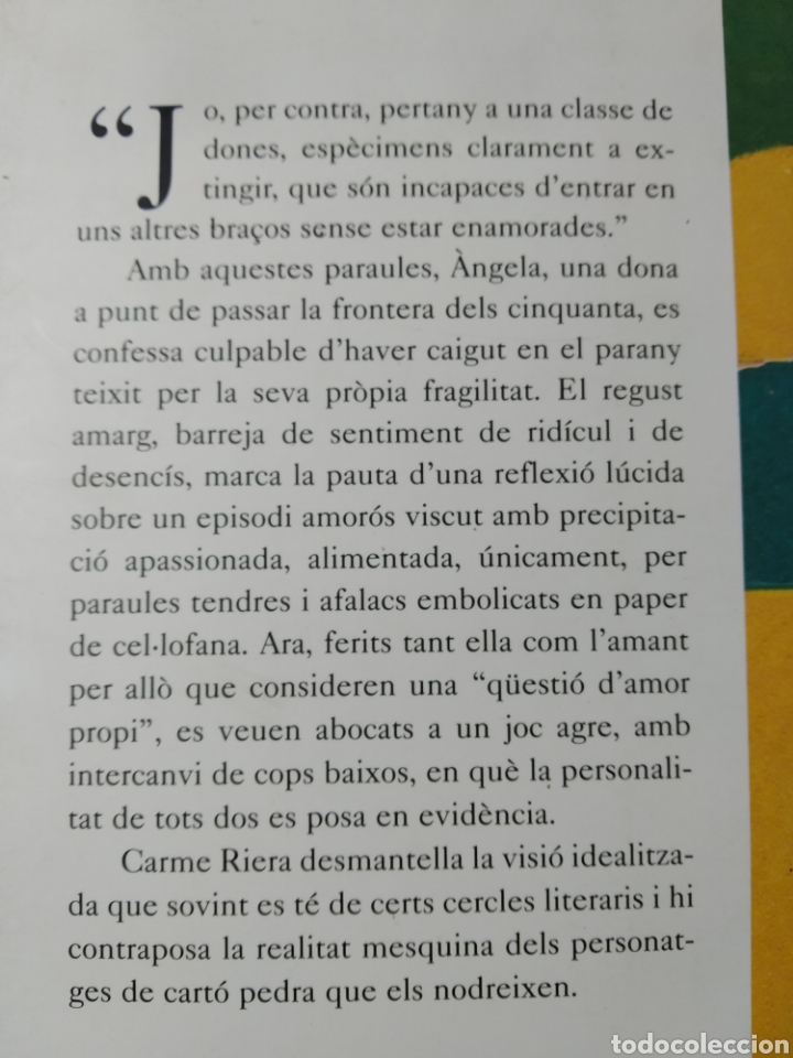 Libros: Q&uuml;esti&oacute; damor propi. Carme Riera. Nuevo - Foto 2
