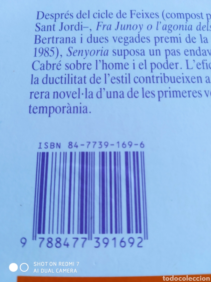 Libros: Senyoria. Jaume Cabr&eacute;. Catal&aacute;n. Nuevo - Foto 2
