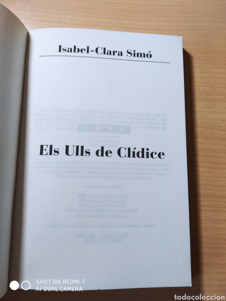 Libros: Els ulls de Cl&iacute;dice. Isabel Clara-Sim&oacute;. Catal&aacute;n. Nuevo - Foto 2
