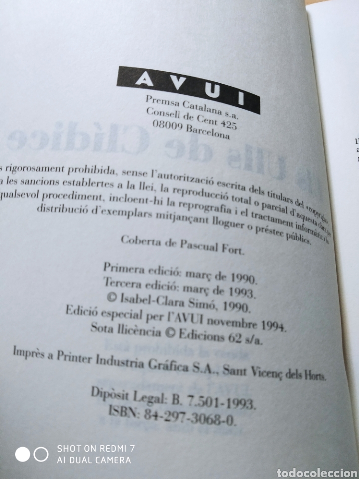 Libros: Els ulls de Cl&iacute;dice. Isabel Clara-Sim&oacute;. Catal&aacute;n. Nuevo - Foto 3