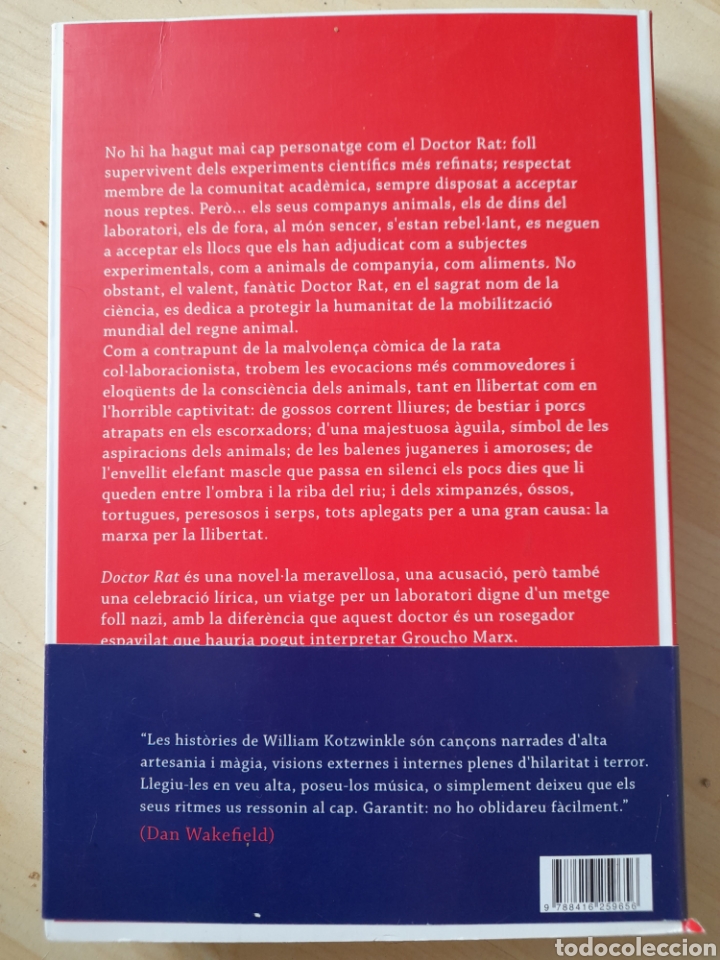 Libros: Doctor Rat. William Kotzwinkle. Catal&aacute;n - Foto 2