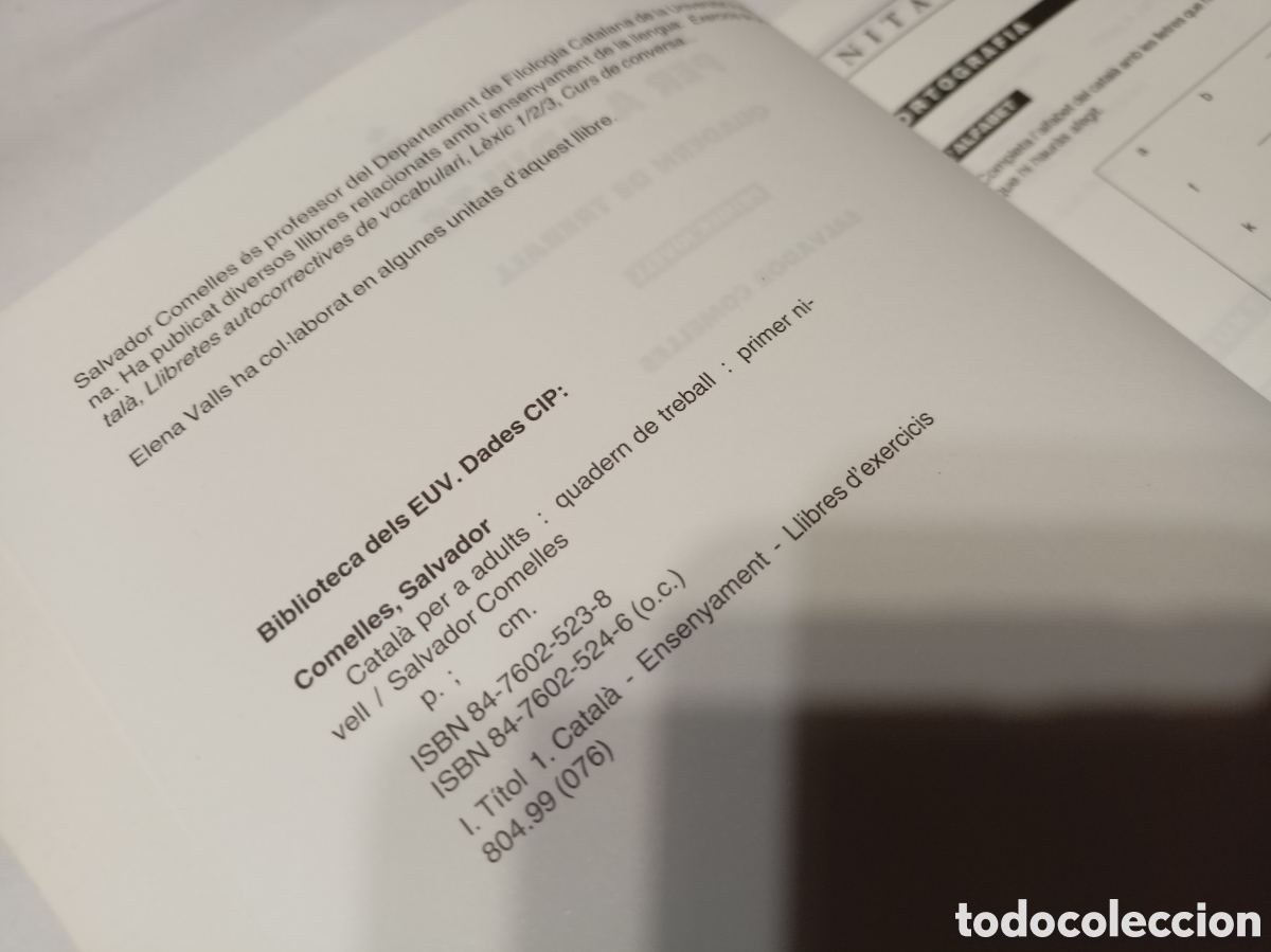 Libros: Catal&agrave; per a adults B. Quadern de treball. Eumo. Nuevo - Foto 3