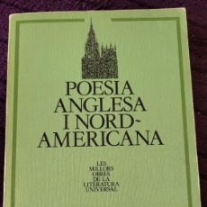 Libros: POESÍA ANGLESA Y NORT AMERICANA