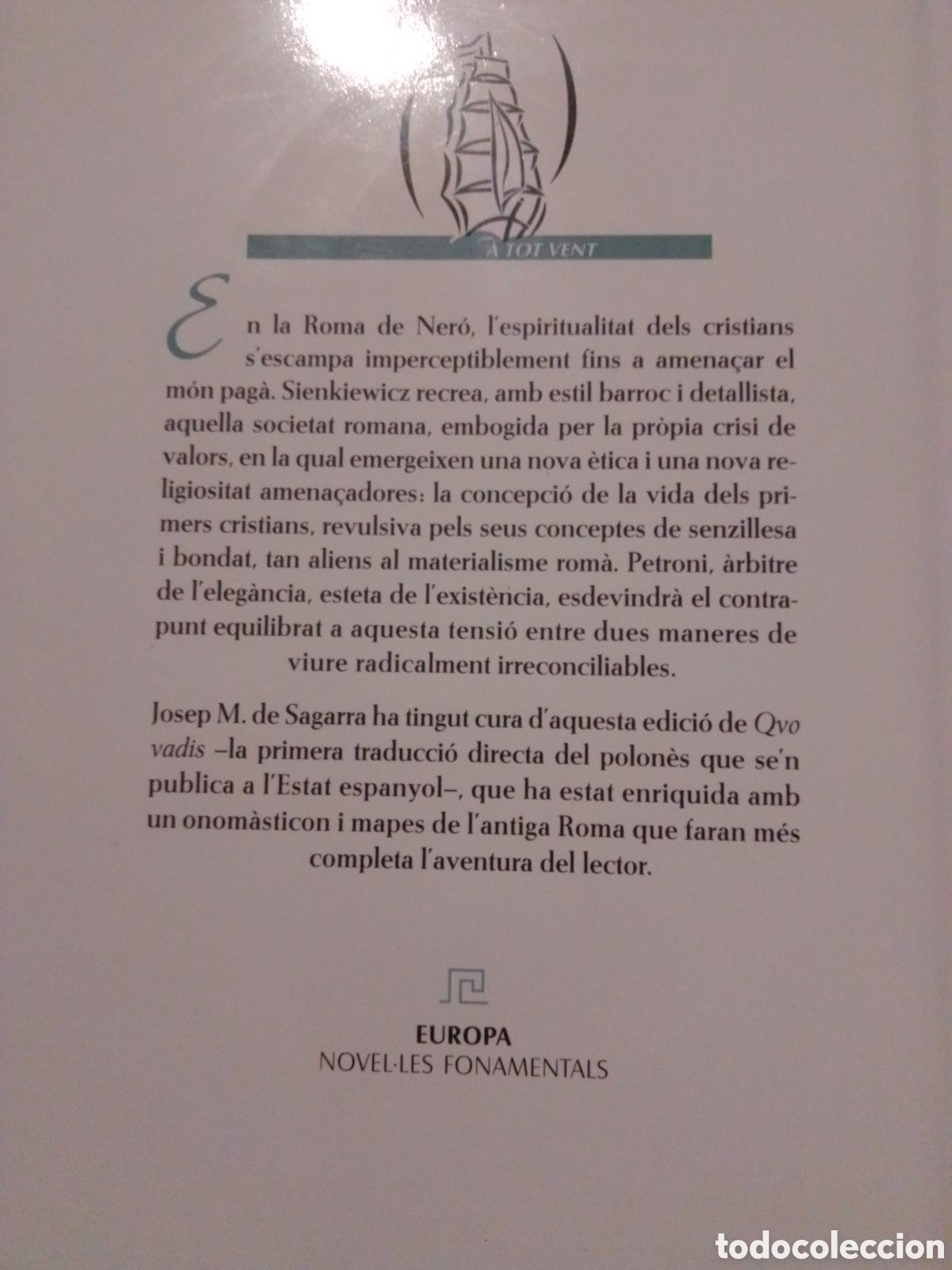 Libros: QUO VADIS ?. HENRY SIENKIEWICZ. en catal&aacute;n - Foto 2