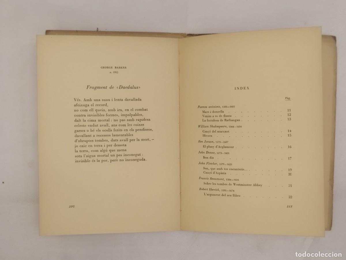 Libros: Versions de langl&egrave;s. Mari&agrave; Manent. Barcelona, 1938. - Foto 9