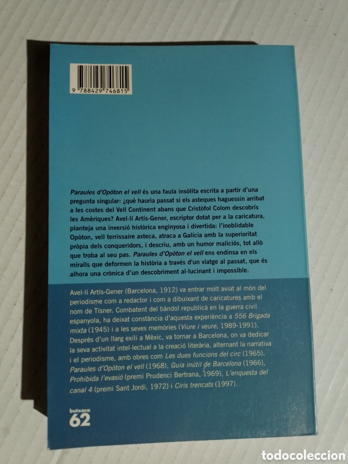 Libros: PARAULES D OPOTON EL VELL - AVEL-LI ARTIS - GENER - Foto 2