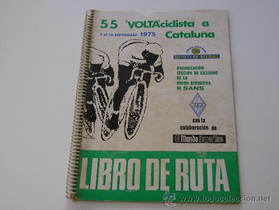 Coleccionismo deportivo: 55 VOLTA CICLISTA A CATALU&Ntilde;A. 1975. LIBRO DE RUTA - Foto 1