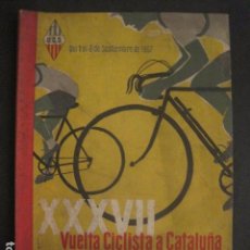Coleccionismo deportivo: XXXVII VUELTA CICLISTA CATALUÑA - AÑO 1957 -VER FOTOS -(V-10.408). Lote 82338036