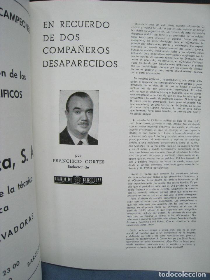 Coleccionismo deportivo: XVII CINTURON INTERNACIONAL CICLISTA CATALU&Ntilde;A. 1964. LIBRO PROGRAMA - Foto 4
