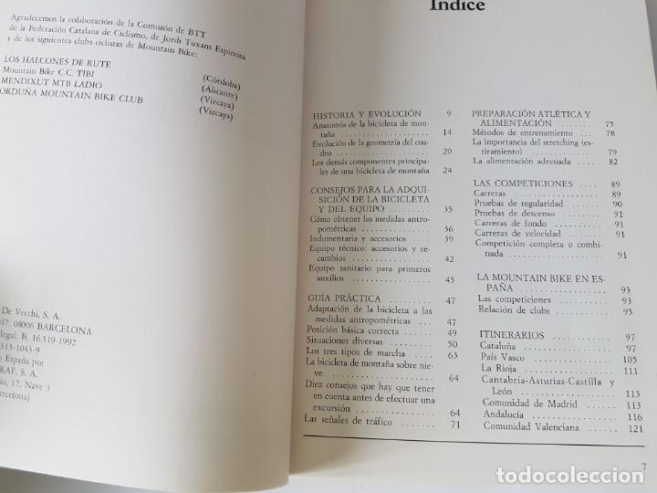 Coleccionismo deportivo: LIBRO, CURSO MOUNTAIN BIKE, VECCHI 1992. - Foto 4