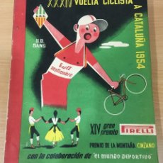 Coleccionismo deportivo: LIBRO CATÁLOGO PROMOCIONAL DE LA XXXIV VUELTA CICLISTA A CATALUNYA DEL AÑO 1954. W CICLISMO. Lote 158684466