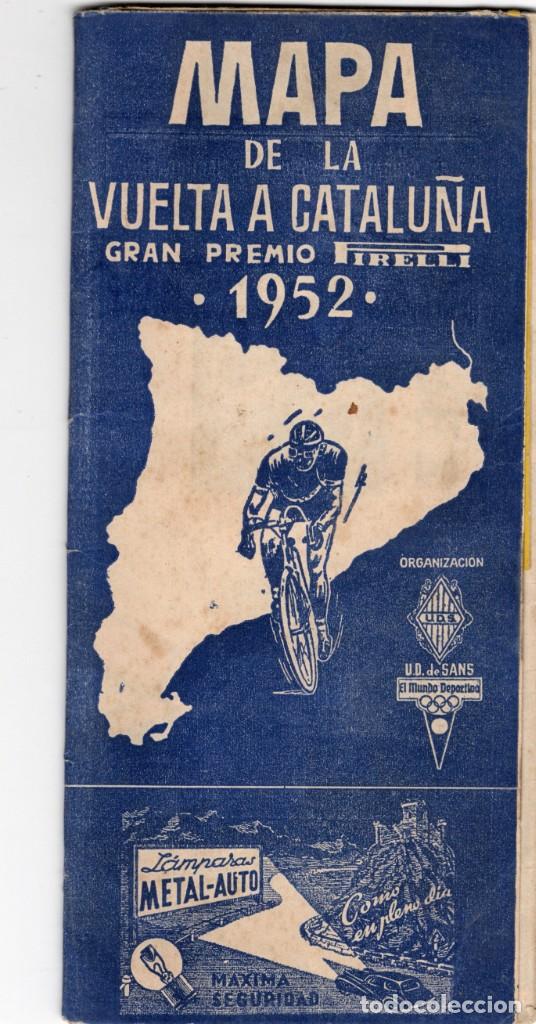 Coleccionismo deportivo: mapa vuelta a catalu&ntilde;a 1962 - Foto 1