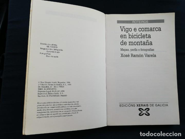 Coleccionismo deportivo: Vigo e comarca en bicicleta de montaña. Xosé Ramón Varela. Roteiros - Foto 2 - 240646170