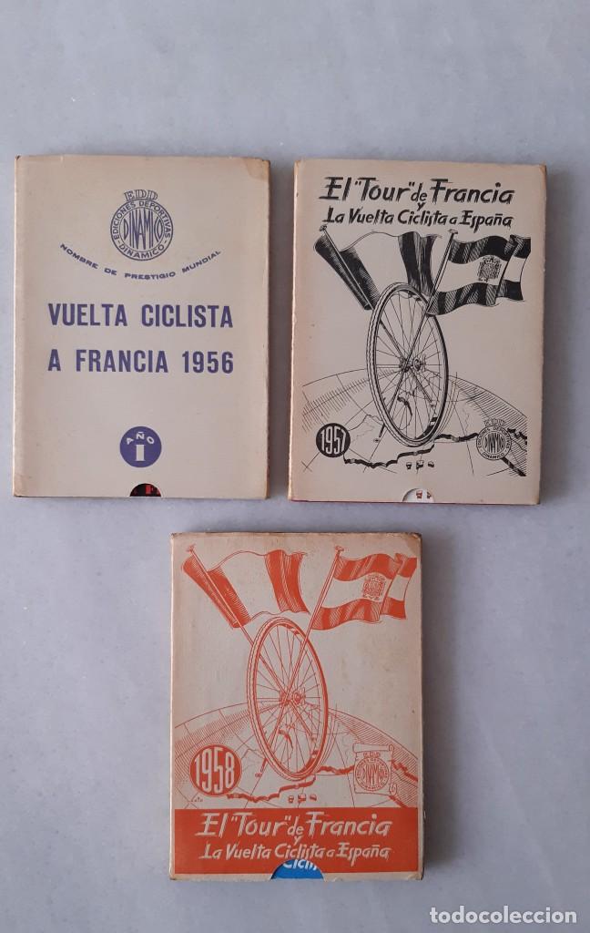 Coleccionismo deportivo: EL TOUR DE FRANCIA Y LA VUELTA CICLISTA A ESPAÑA 1956-1957-1958 - Ediciones deportivas Dinámico - Foto 2 - 251988335