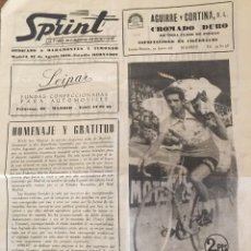 Coleccionismo deportivo: REVISTA SPRINT DEDICADA A BAHAMONTES Y TIMONER (27 AGOSTO DE 1959). Lote 284061283