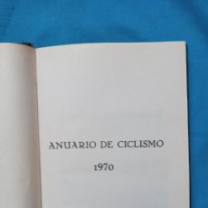 Coleccionismo deportivo: ANUARIO DE CICLISMO 1970 - FEDERACIÓN ESPAÑOLA DE CICLISMO. Lote 315322223