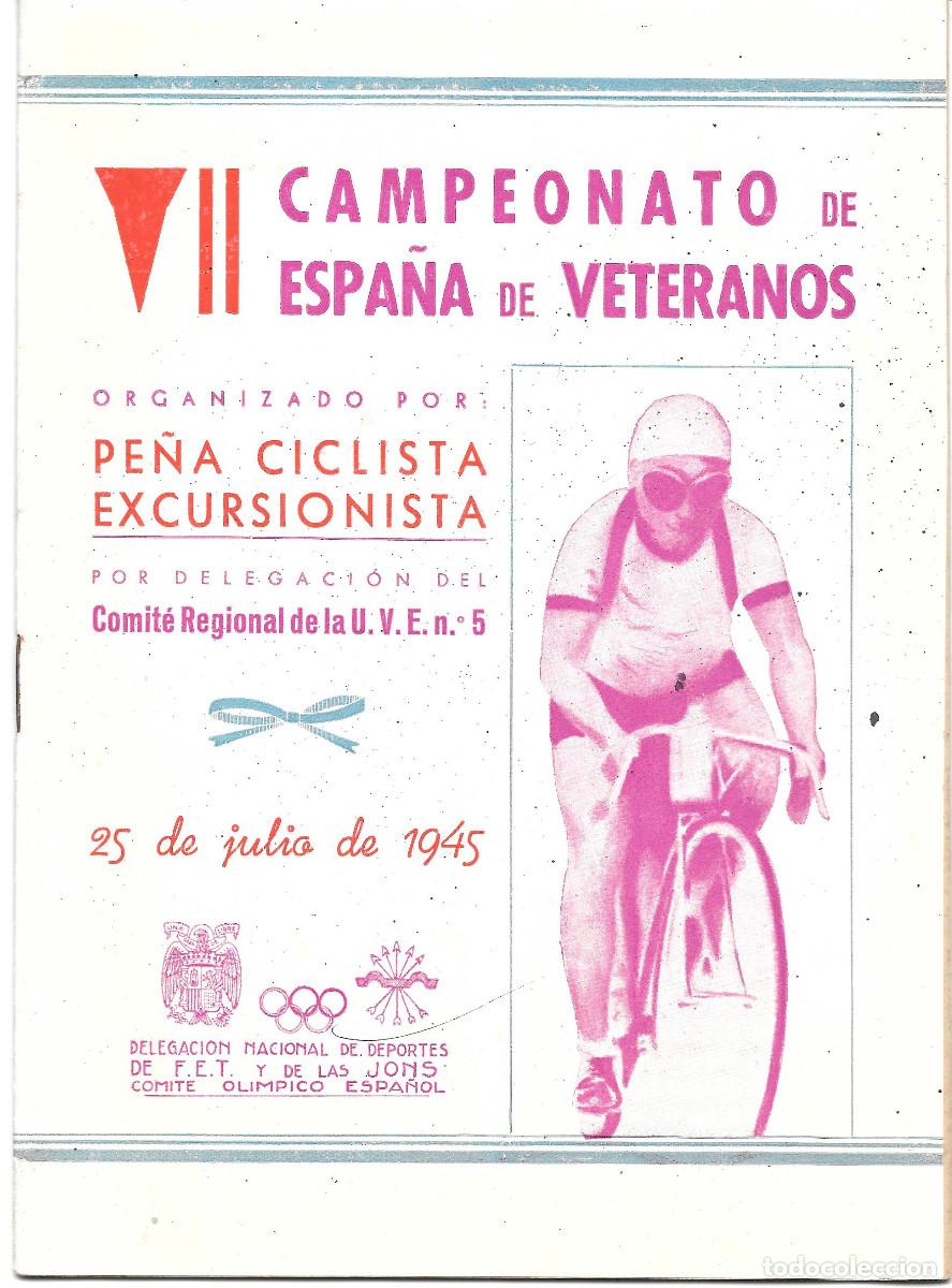 Coleccionismo deportivo: Pe&ntilde;a Ciclista Excursionista Valencia, 1945 - Foto 1