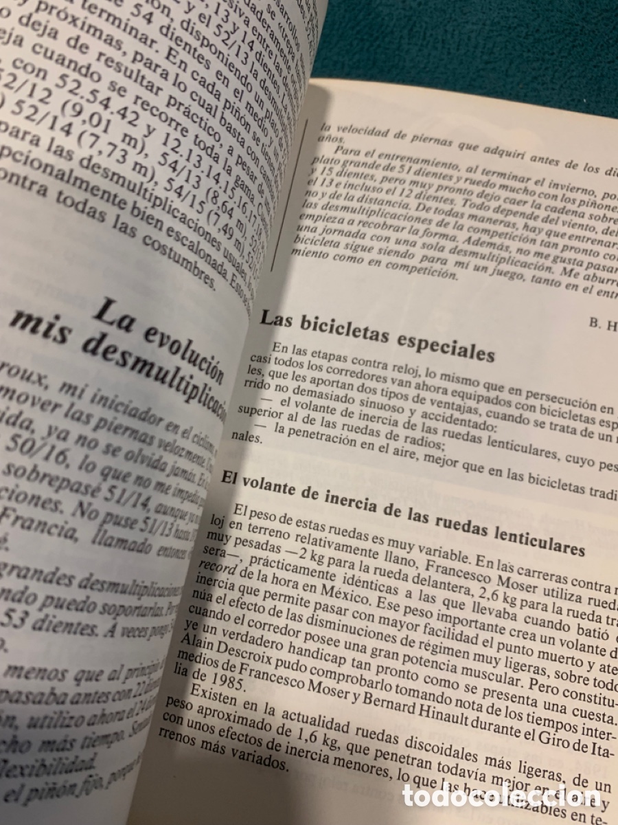 Coleccionismo deportivo: Libro ciclismo con bernard hinault - Foto 3