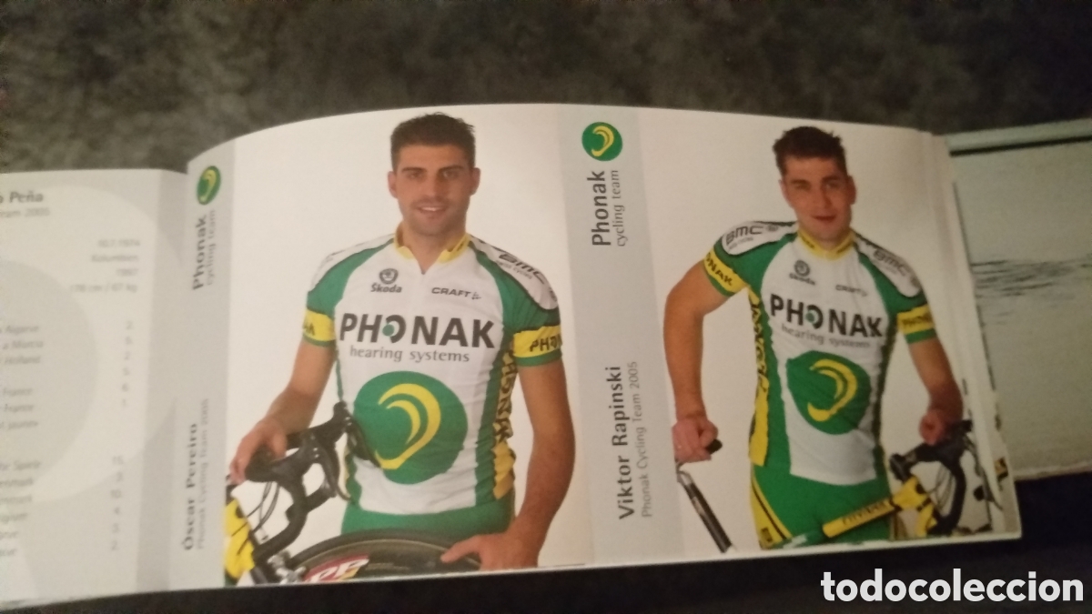 Coleccionismo deportivo: Mini libro equipo ciclista Phonak - Foto 3
