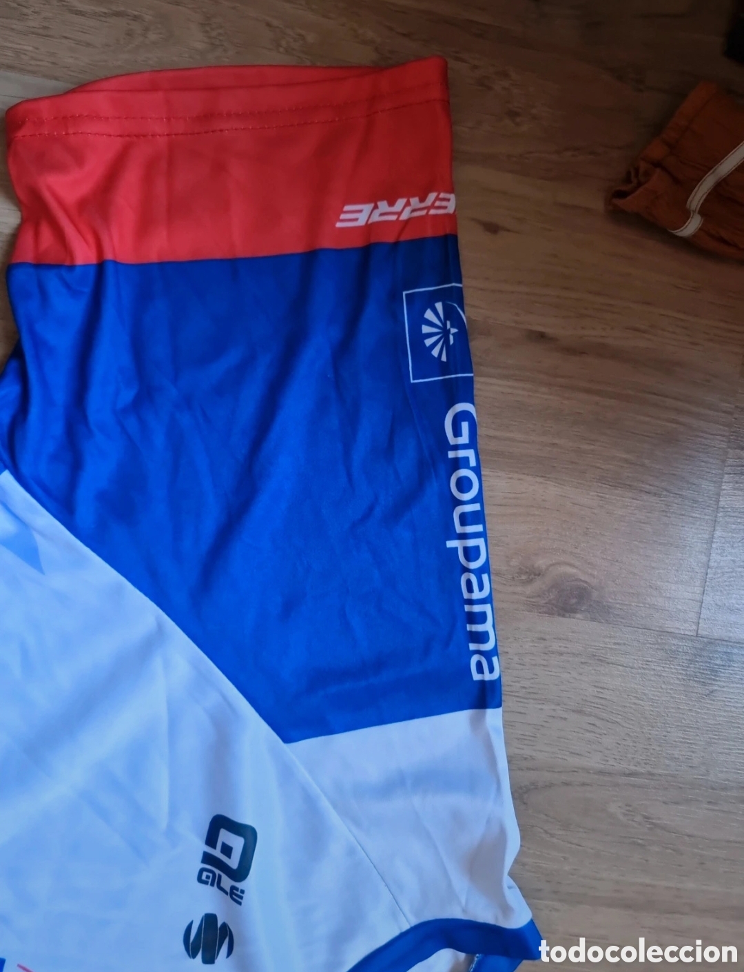 Coleccionismo deportivo: Camiseta ciclista groupama - Foto 3